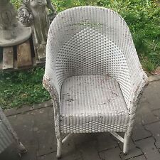 Sehr seltenes Lloyd Loom Modell Sessel mit Pattern 30er Jahre England