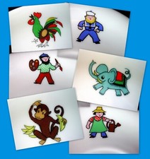 2x Teller Untertasse Kinder Geschirr Seltmann Weiden ANJA W-Germany vintage 60er