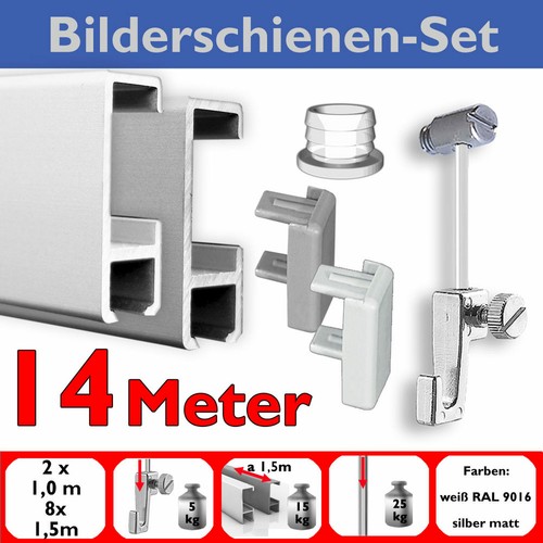14m komplett set bilderschiene - komplett,