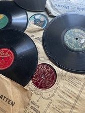 10 Schellackplatten alt Opas