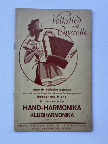 Noten volkslied operette - noten.,
