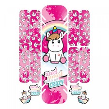 Fahrradaufkleber extra groß XL Sticker Set E-Bike Einhorn Pink Deko Fahrrad