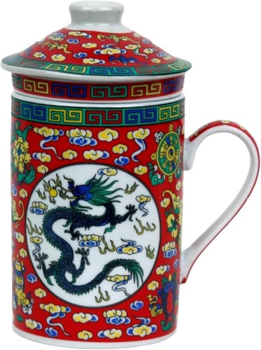Keramik teetasse mit - teetasse, deckel