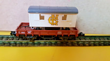 ARNOLD N 0152 2achs. Niederbordwagen m. Hänger "Zircus Krone"  - O 11 - DB - TOP