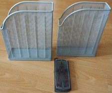 2xDokumentenhalter Dokumentenablage Briefsammler Aktenhalter anthrazit &Zirkel