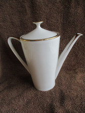 Hertel Jacob  - Porzellan Kaffeekanne mit Goldrand