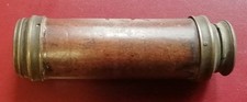 antikes Fernrohr Monokular Fernglas Messing Holz um 1900 Bodenfund RARITÄT 