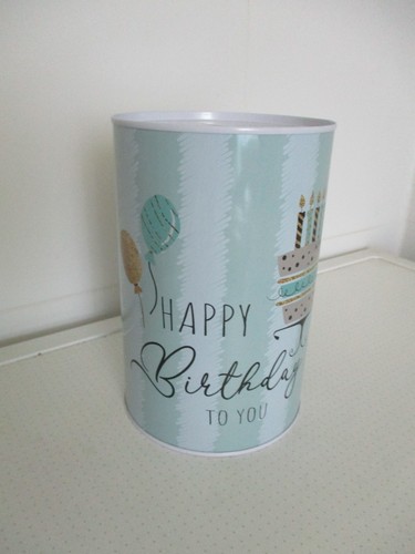 Blechdose spardose happy - blechdose,