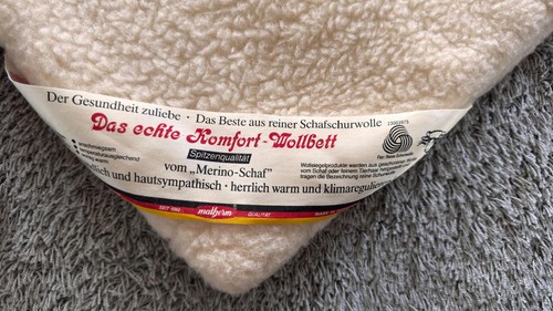 Wollbett schurwolle 190x130cm - wollbett,