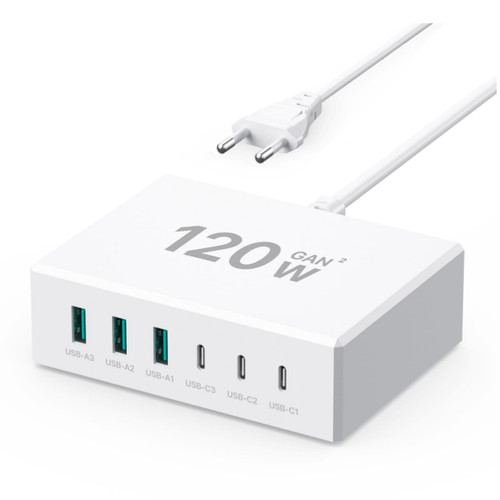 Usb ladestation 120w port - 120w,