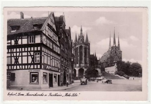 Erfurt mit dom - dom,, severikirche