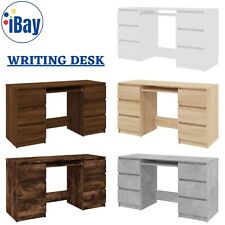 Moderner Schreibtisch Arbeitszimmer Tisch Laptop Arbeitsplatz Einheit Technisches Holz vidaXL