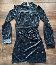 Samtkleid blau von CIDER 34/XS