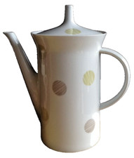 Rosenthal Berlin 4061 Kaffekanne Kanne groß Punkte Kreise 1,25 Liter 50/60er Neu