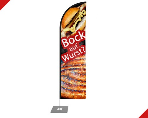 Beachflag bockwurst wurst - beachflag,
