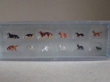 Preiser Hunde und Katzen Tiere Bauernhof Haustiere 14165 H0 1:87 OVP