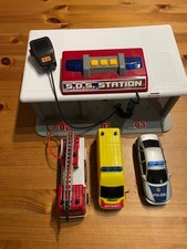SOS Rettungsstation Mit Polizei Feuerwehr  Krankenwagen Licht & Sound & Mikrofon