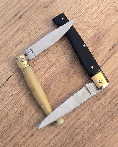 Vintage taschenmesser - 2x,