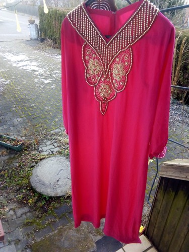Damenkleid orient rot 53cm - damenkleid,