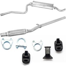 Komplett Auspuff ab Kat Mittel/End Fiat Cinquecento 900i.e 39PS 29 KW