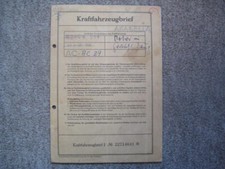 alter Kfz Brief Lloyd Werke