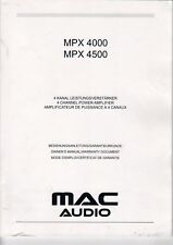MAC AUDIO - MPX 4000 4500 -
