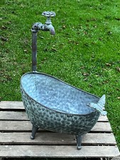 Zinkwanne Blumentopf Badewanne