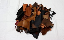 1,4kg Lederreste, braun