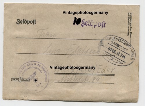 Z5106 feldpost brief - feldpost,