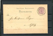 Dt. Reich: Ganzsache mit Taxis-K1 "Ulrichstein" (Fe 502)