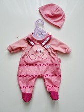 Zapf Creation Baby Born Deluxe Overall Set Mütze für Puppe 43 cm  Zubehör
