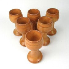 6x Melitta Ceracron Eierbecher Serie Ammerland Eichenforst Mid-Cenrury Egg Cups