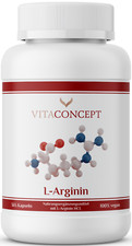 L-Arginin hochdosiert I 365 Kapseln I 1000 mg pro Kapsel I vegan I VITACONCEPT