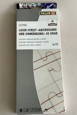 ✅Faller Car System 161940 Laser-Street Abzweiung und Einmündung 45° (FS28-7S2/2)