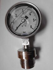 WIKA Edelstahl- Rohrfedermanometer in Sonderausführung  1 ½ Zoll – ansehen !