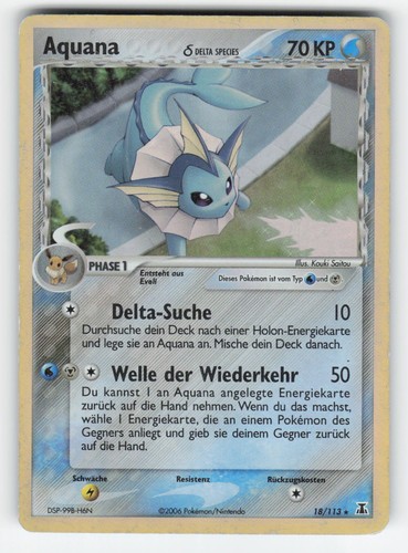 Aquana 113 holo - 18/113, delta