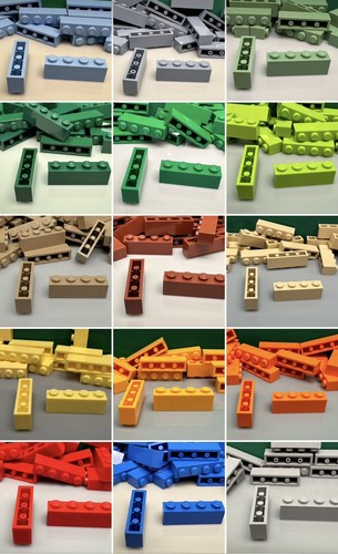 Lego stein 3010 grau - 1, x