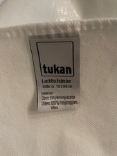 Weiße Lacktischdecke 110x140cm, abwaschbar, Ecken abgerundet siehe Fotos