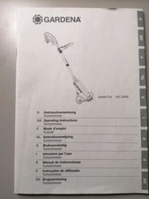 Gebrauchsanweisung Gardena Turbotrimmer power Cut Art. 2404 mehrsprachig 