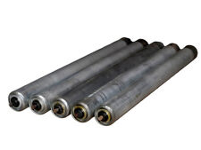 5x Tragrolle Stahlrolle Länge 588 mm Ø 50 mm für Rollenbahn Federachse verzinkt