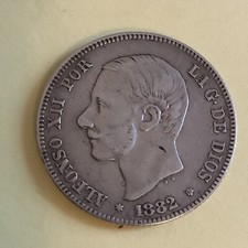 Spanien 2 Zwei Peseten 1882