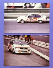2 Stück alte Fotos, Toyota Corolla GT AE86, 24h Spa-Francorchamps 1985, 9x13cm