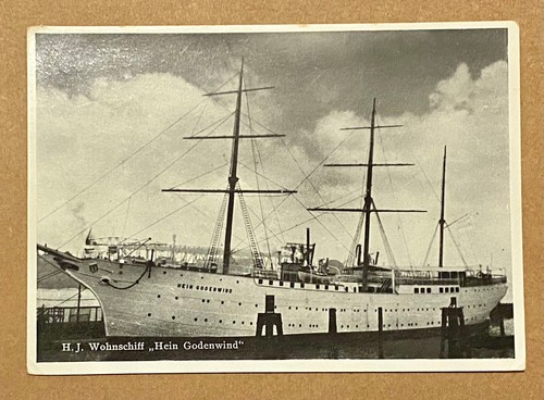 Postkarte wohnschiff hein - postkarte,