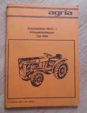 Agria Kompaktschlepper 4800 Ersatzteilliste