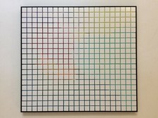 3D Objekt, von Norbert Herzog, Mischtechnik auf Spanplatte, Bauhaus artig      