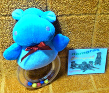 Hippo Plüsch Rassel  Sehen Greifen Spüren Hören Kleinkind Spielzeug Nielpferd