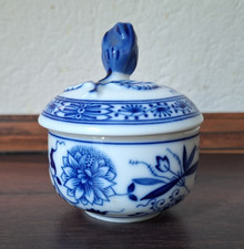Lorenz Hutschenreuther Porzellan  Deckeldose " Zwiebelmuster "  blau-weiß, klein