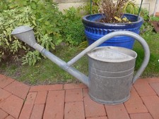 alte Zink-Gießkanne " BAT Fledermaus " 10 l dicht schöne Patina