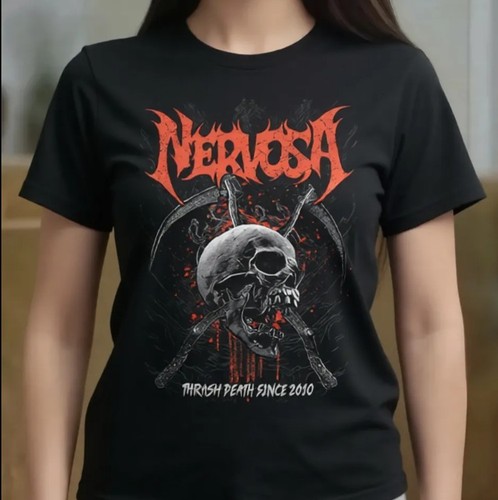 Shirt nervosa skull - t-shirt,
