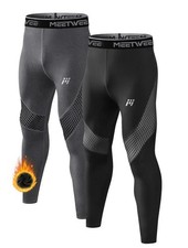 2Stück Herren Thermounterwäsche lange Funktions-Hose Unterhose schnelltrocknend